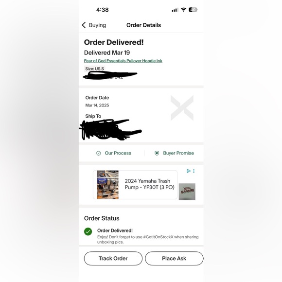 Authentic Essentials Ink Hoodie - Picture 4 of 4